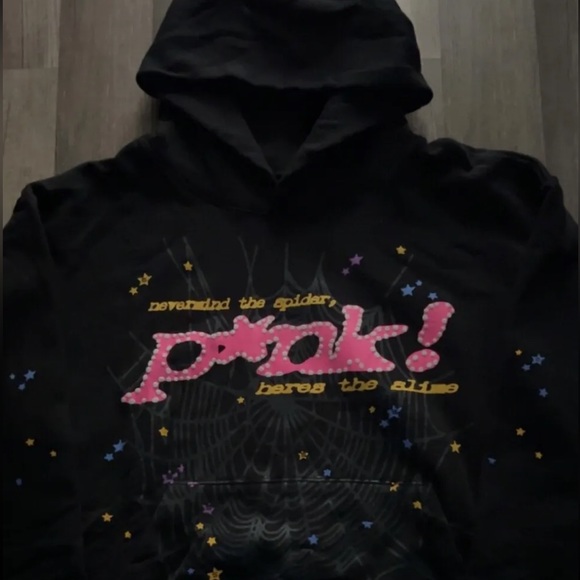 Spider Worldwide × Young Thug Sp5der Black Punk Hoodie - Picture 4 of 4
